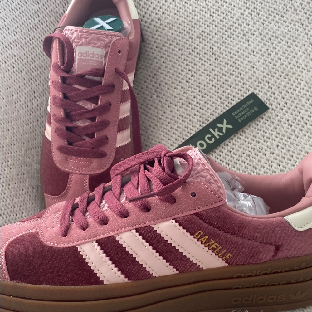 Adidas Gazelle Bold Women's Pink Velvet Sneakers